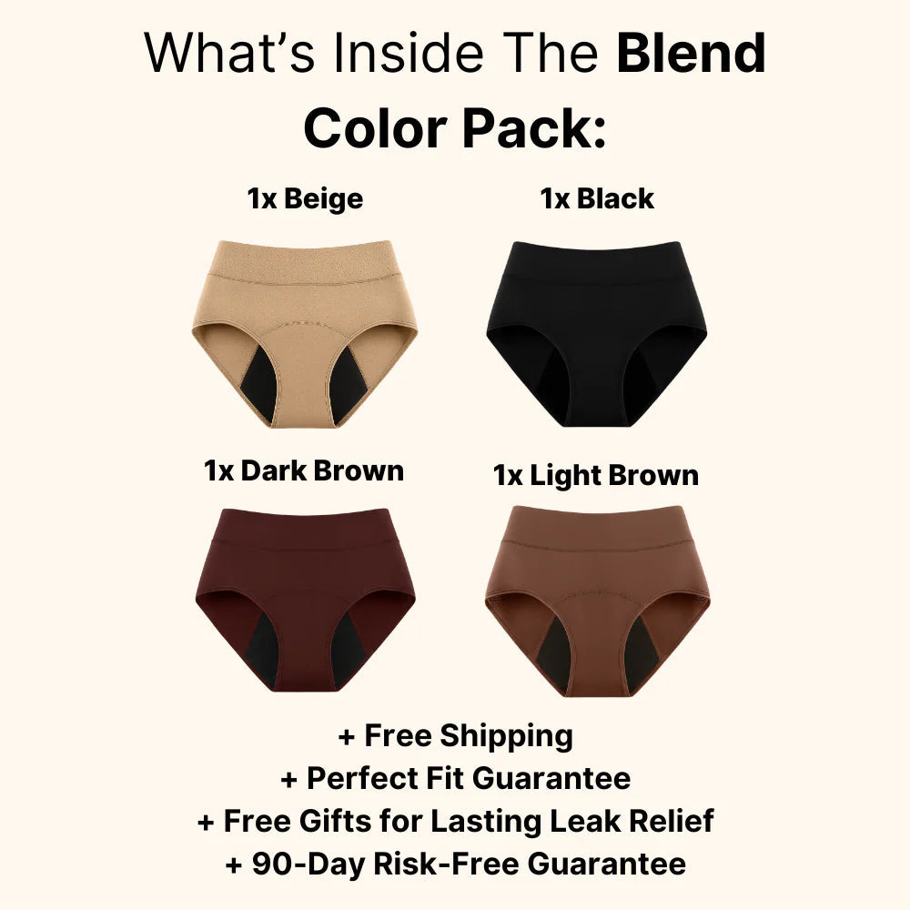 🌸💖Last Day 50% OFF|OLIOKINDRED™  100% Leak-Proof Underwear 4-pack