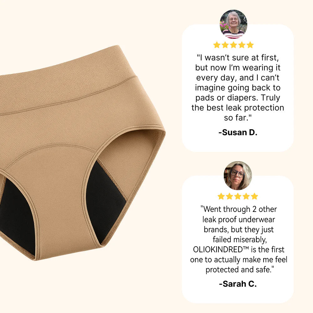 🌸💖Last Day 50% OFF|OLIOKINDRED™  100% Leak-Proof Underwear 4-pack