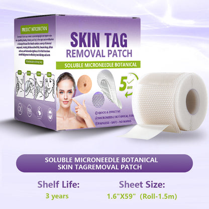 SOLUBLE MICRONEEDLE BOTANICAL SKIN TAG REMOVAL PATCH