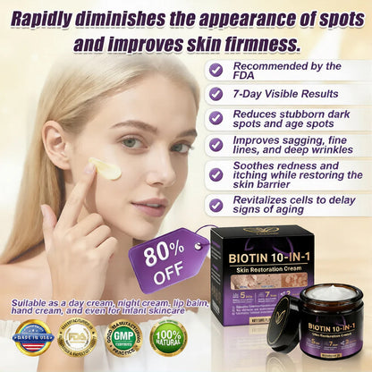 Made and Shipped from USA ✨Hopearve® Biotin 10-in-1 Skin Restoration Cream 🍀