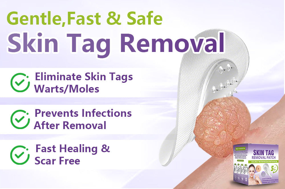 SOLUBLE MICRONEEDLE BOTANICAL SKIN TAG REMOVAL PATCH