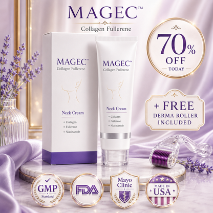 🧠👩‍🔬 MAGEC All-Over Firming Cream – FDA-Compliant Formula For Face, Neck & Body – Smooth, Tighten & Brighten – 70% OFF + 🎁 Free Derma Roller Today
