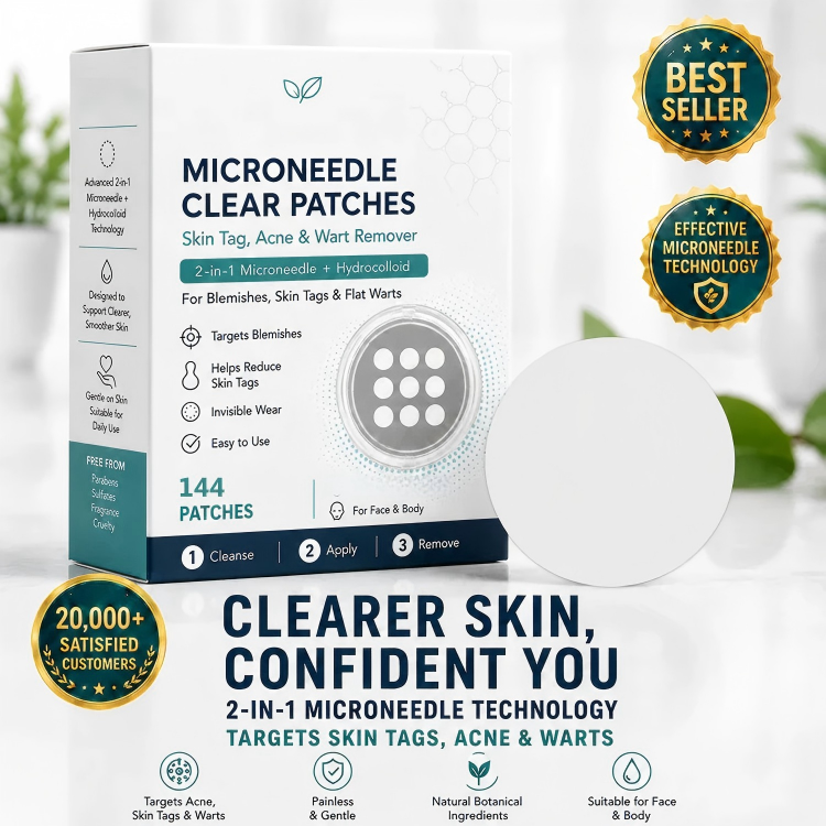 ✨2-in-1 Microneedle & Hydrocolloid Star Patches🍀